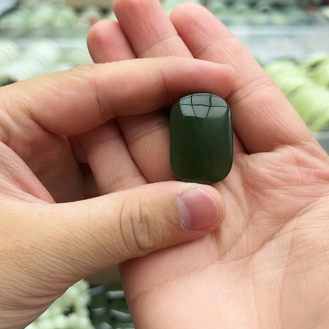 步***啡和田玉未镶嵌吊坠(不含链)