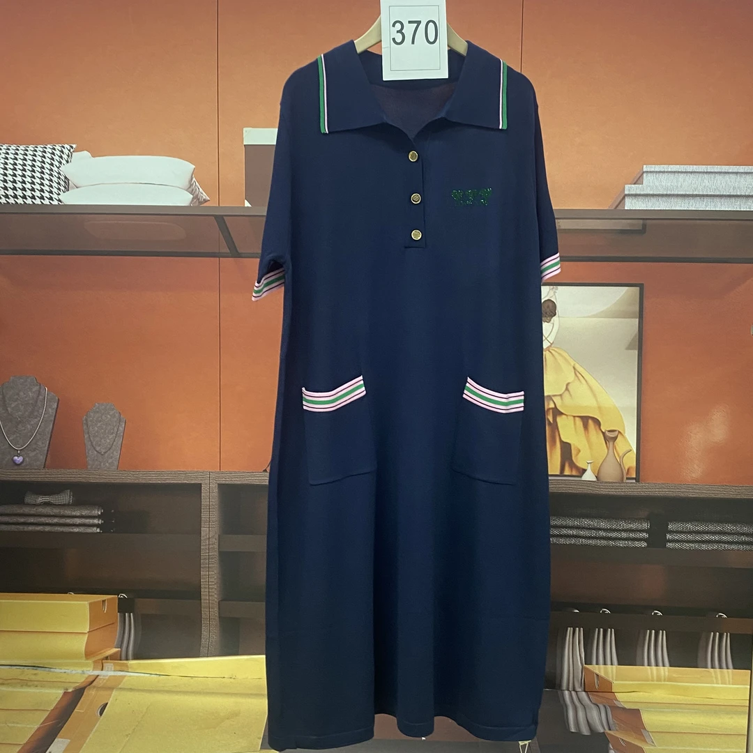 370颖宝原创2660 夏季新款简约重奢时尚气质设计师款连衣裙