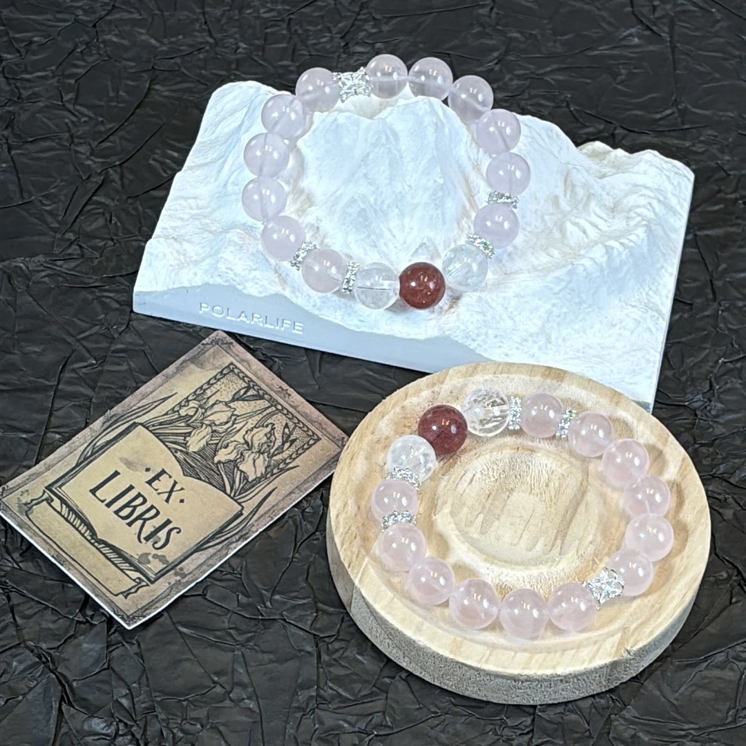 【587烟花粉水】水晶手串原创小众设计手串