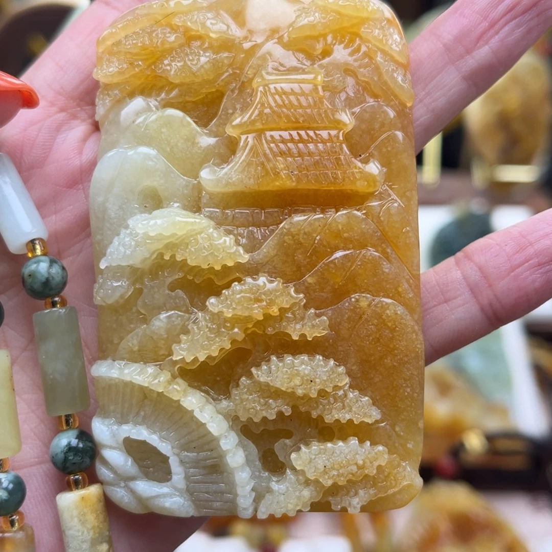 未镶嵌岫玉挂件挂件