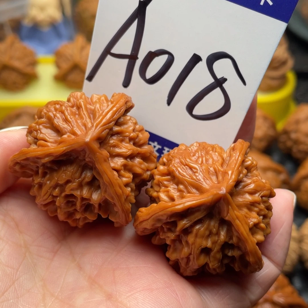 桃核把件盘山三棱37