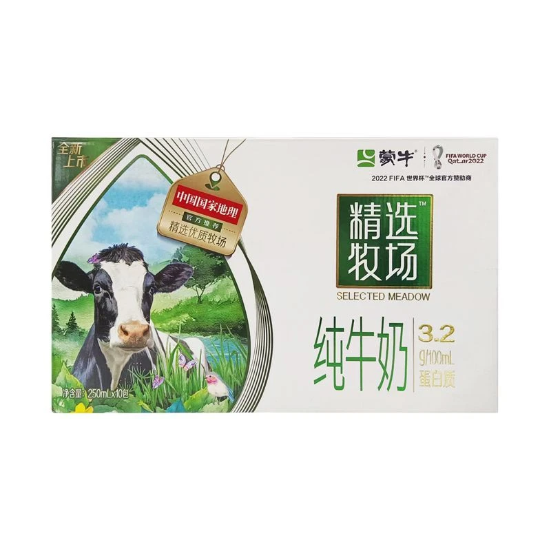 蒙牛精选牧场纯牛奶250ml*10包/提
