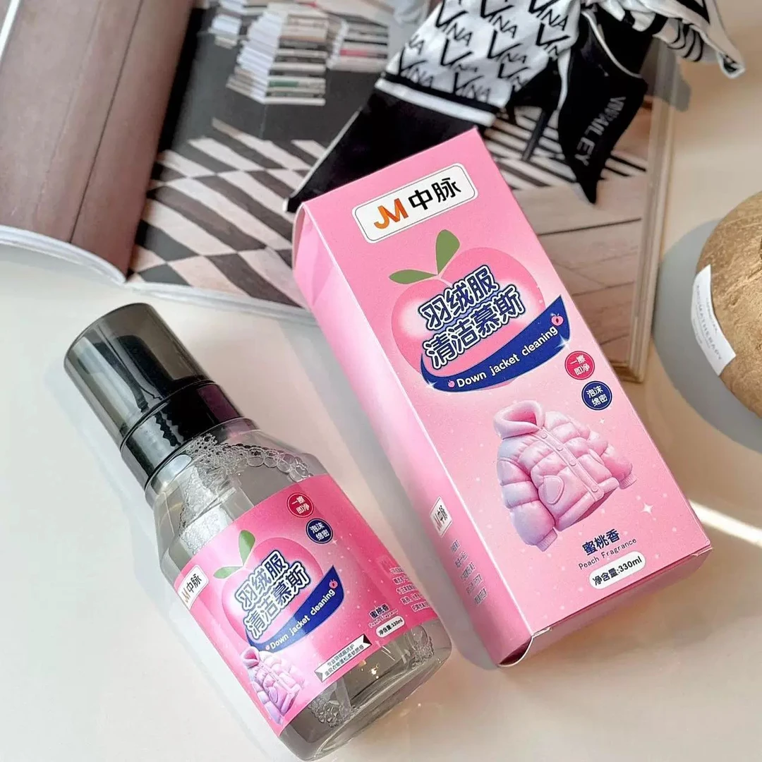 JM中脉洗羽绒服清洁慕斯干洗剂清洗剂衣服专用免洗去污渍去油神器