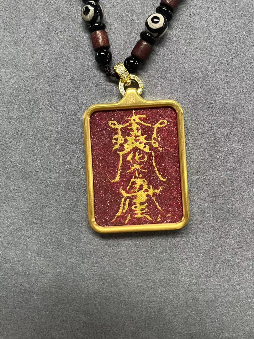合金布艺吊坠  唐卡手绘民族风吊牌项坠5721