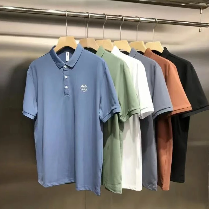 【仓库有货 简约polo】-63036-夏季新款经典简约百搭翻领polo衫