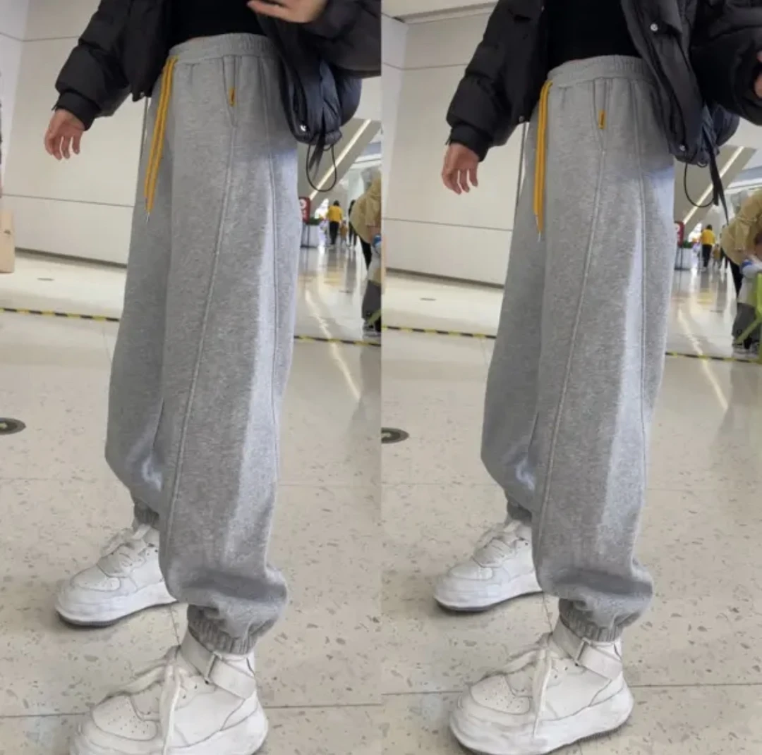 2025春款束脚时尚百搭宽松休闲卫裤