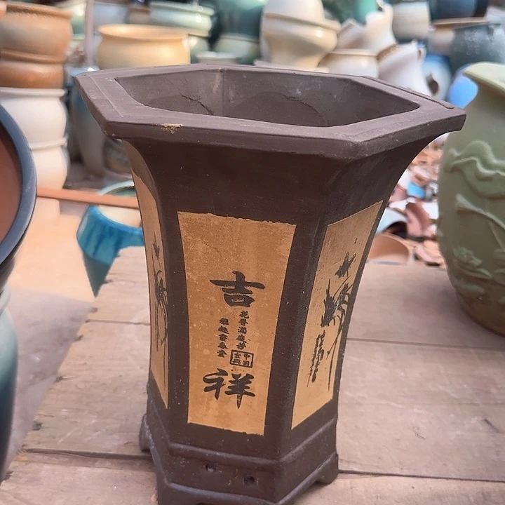 红陶微瑕花盆处理来啦