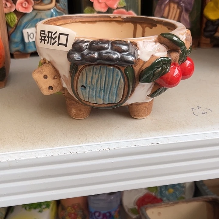 粗陶材质多肉花盆