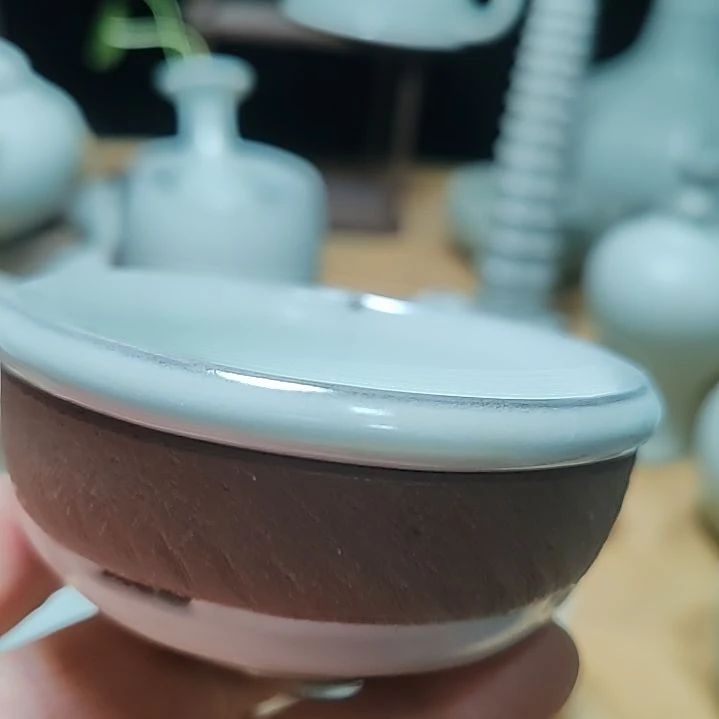 微瑕天青釉主人杯