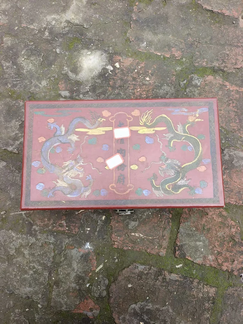 箱子 实木 红双龙精品 开箱 【含箱】