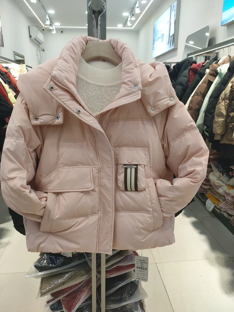 韩姿雪休闲时尚短款棉服外套