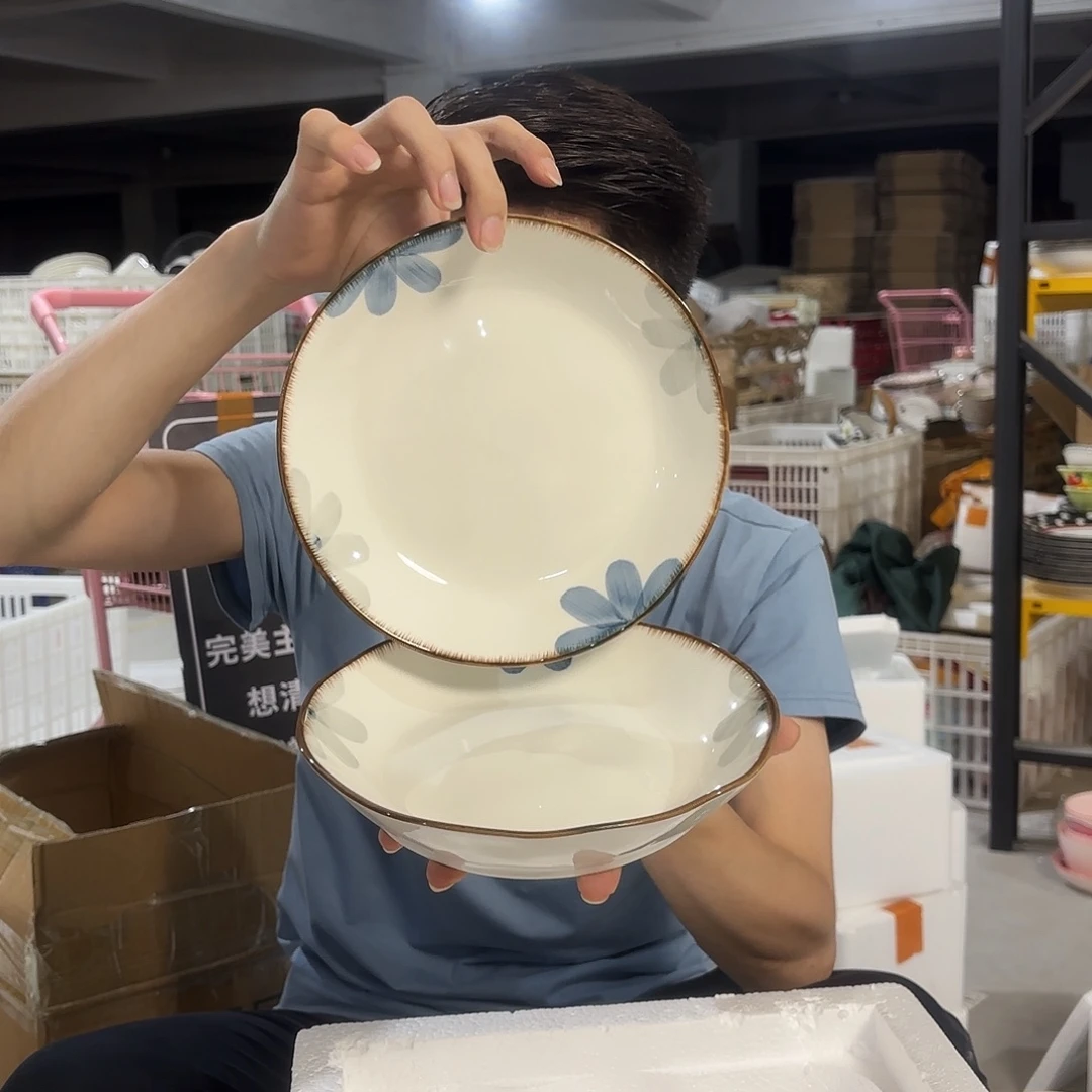 潮州微瑕陶瓷餐具7寸