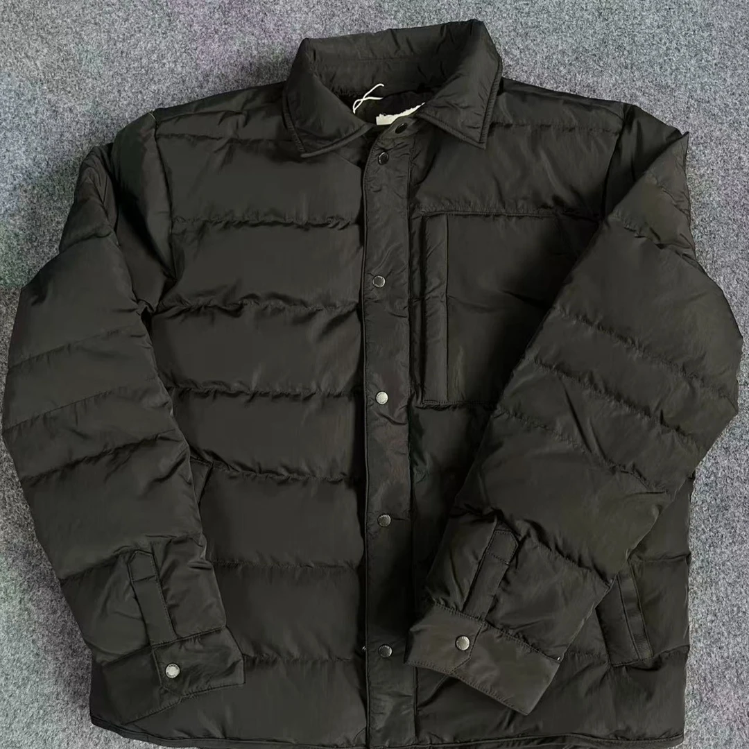 0709-翻领鹅绒羽绒服外套