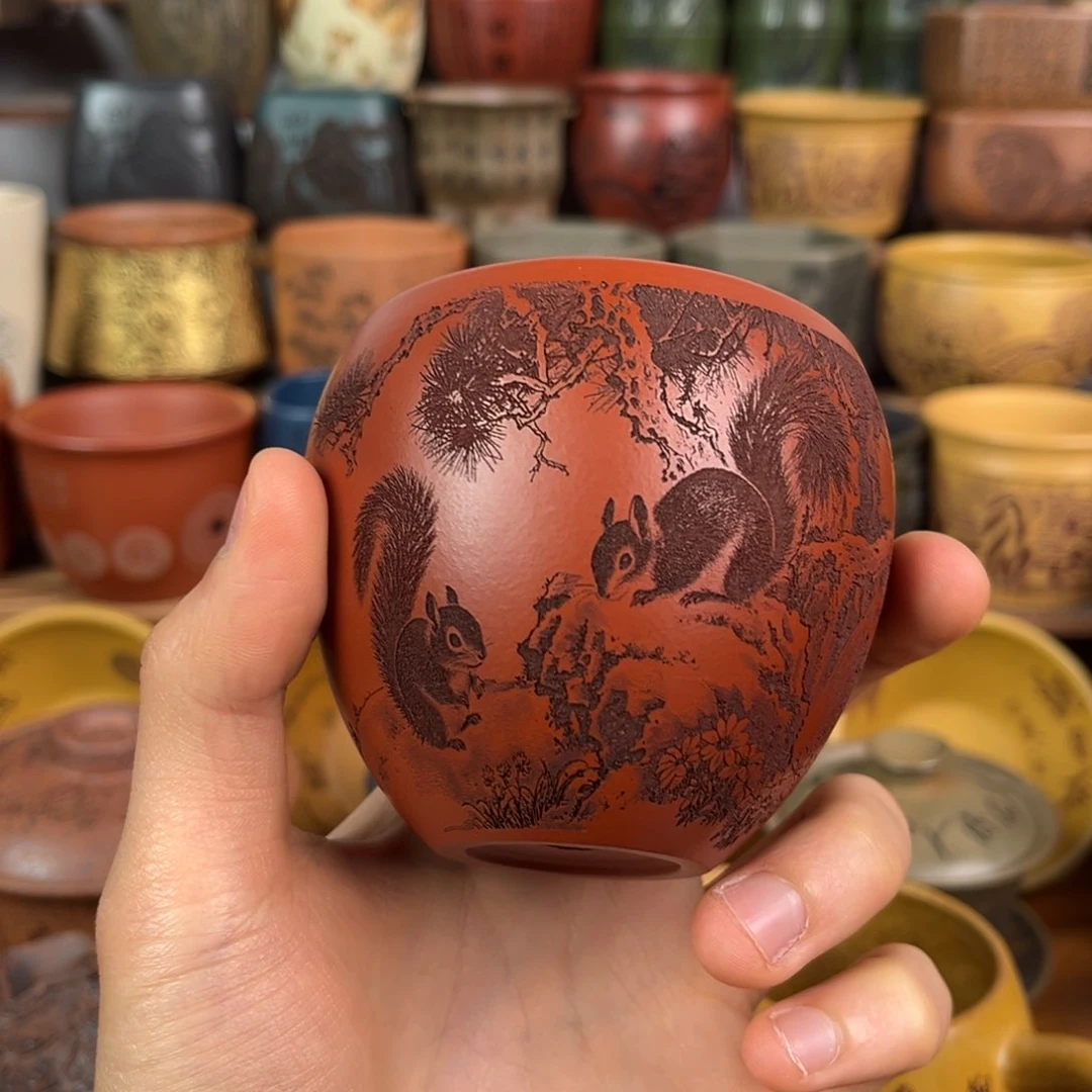 茶杯紫砂宜兴原矿紫砂杯茶具