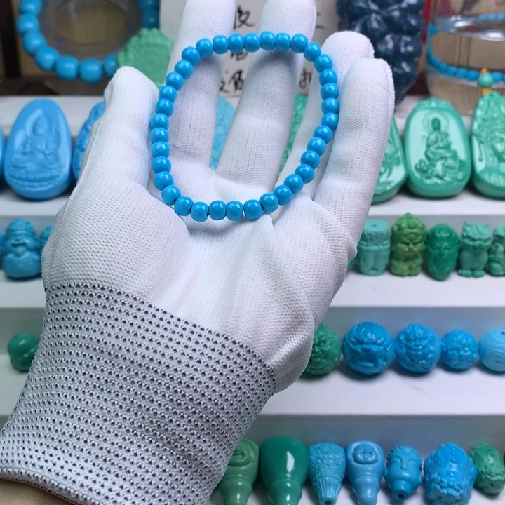 湖北批发精挑绿色矿原创手串108 以介绍为准