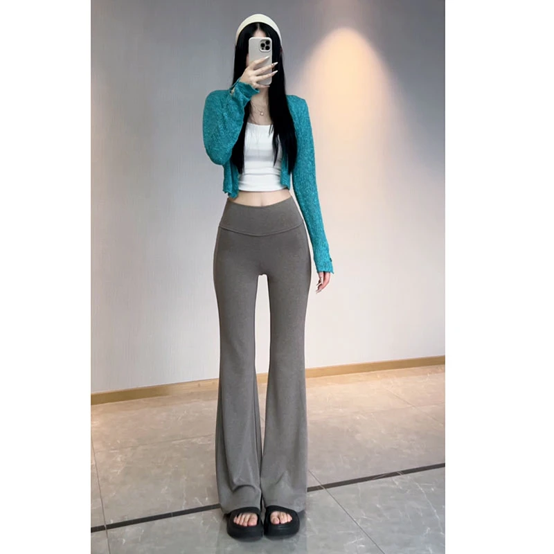 秋冬显瘦垂垂裤 显高显瘦微喇裤 瑜伽裤 拖地裤 202