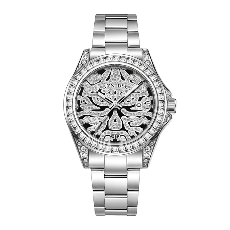 【专柜直发】--ZNIDS老虎迪银--全新防水男款商务腕表-16