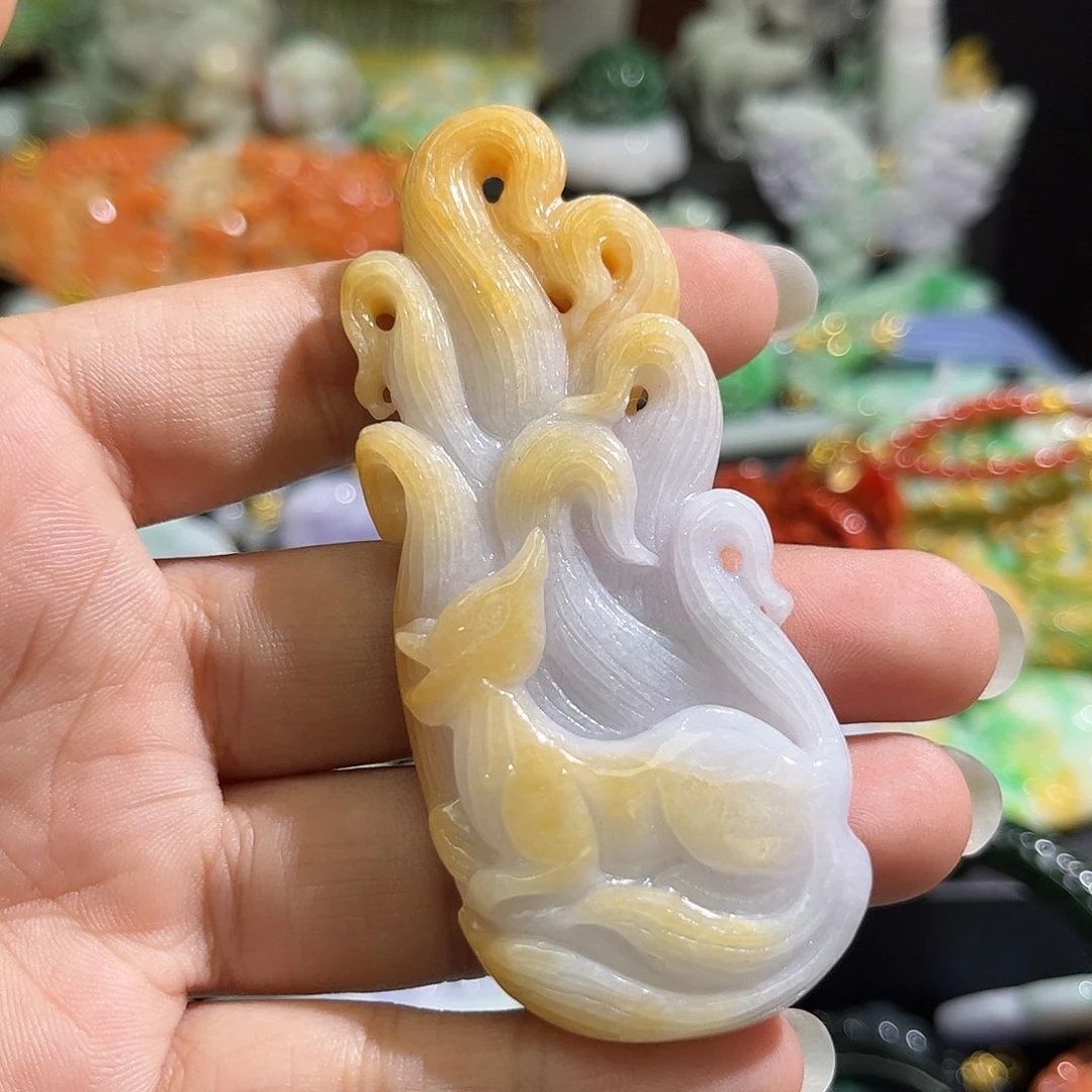 翡翠未镶嵌颈饰待编织