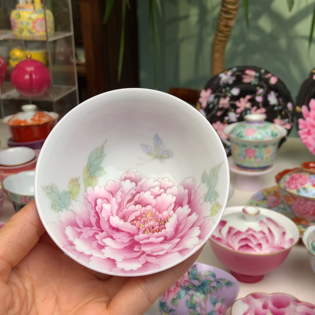 景德镇牡丹花呀手工