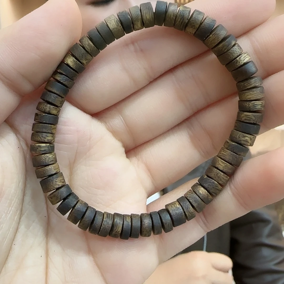 沉香碎屑沉香卡6乌身直切单圈