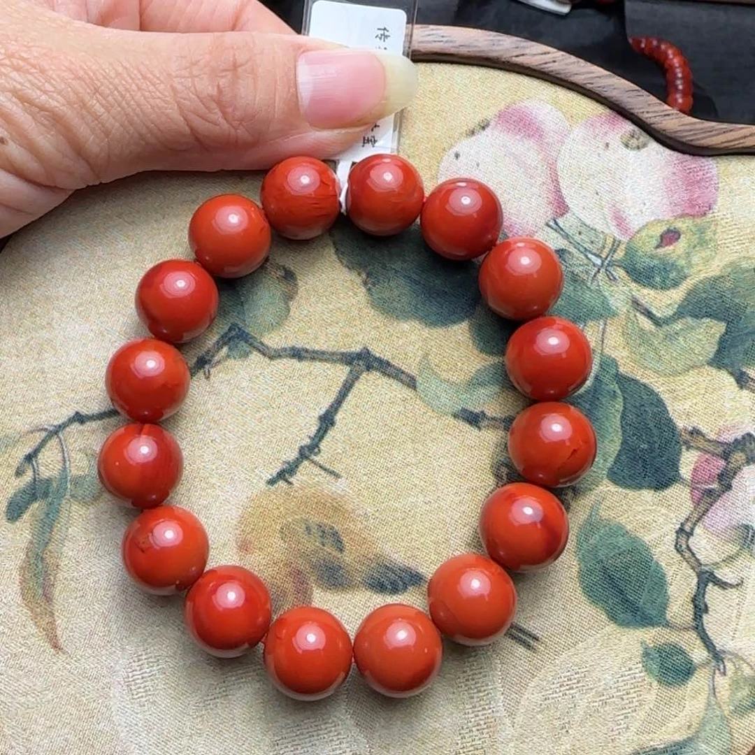 南红玛瑙手串未镶嵌桃**奶