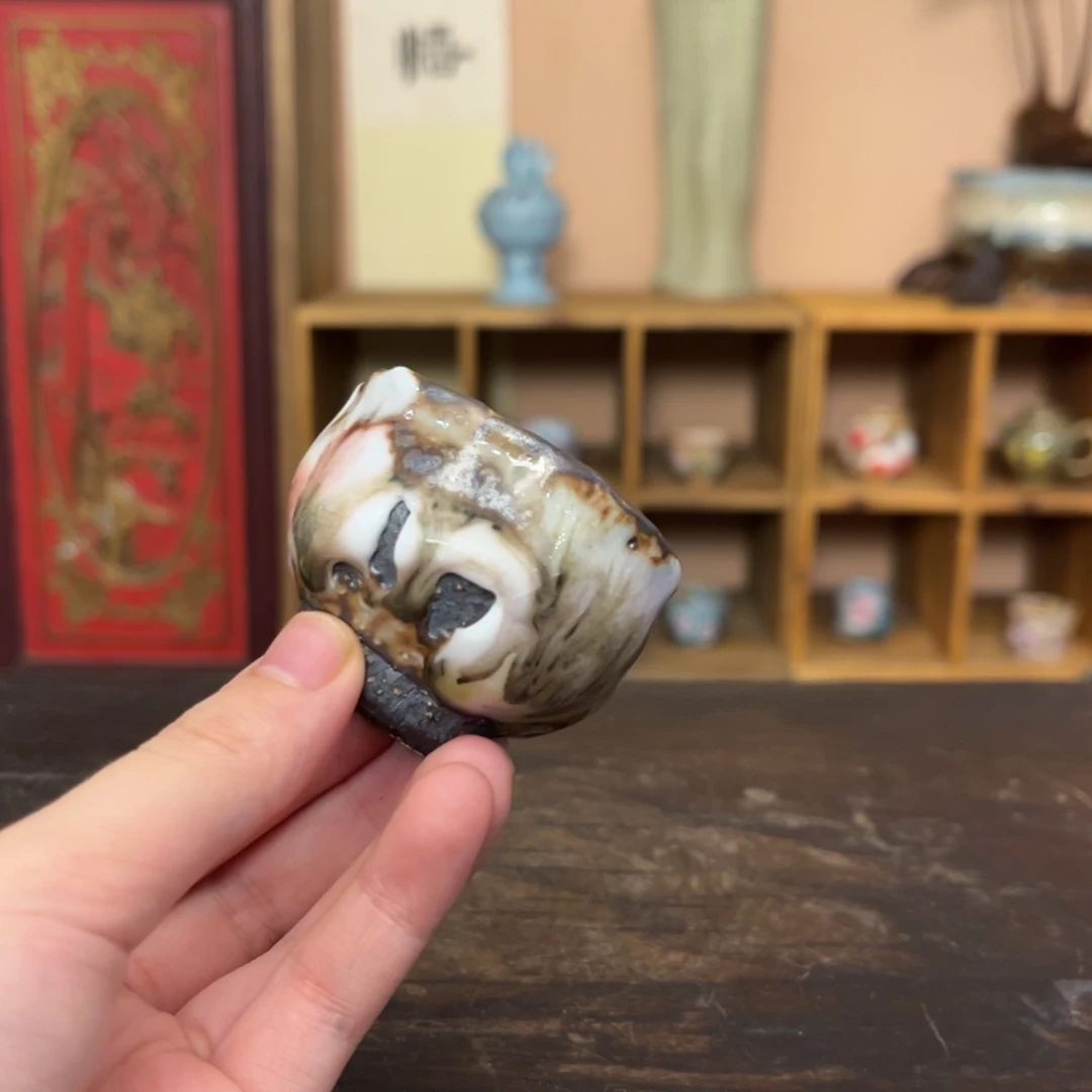 柴烧纯手工手绘陶瓷