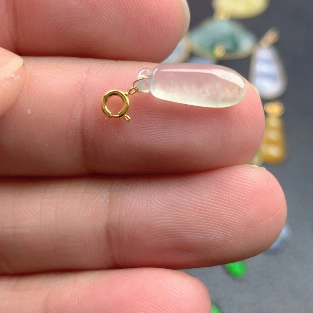 【闪购商品】颈饰18K金镶嵌翡翠翡翠