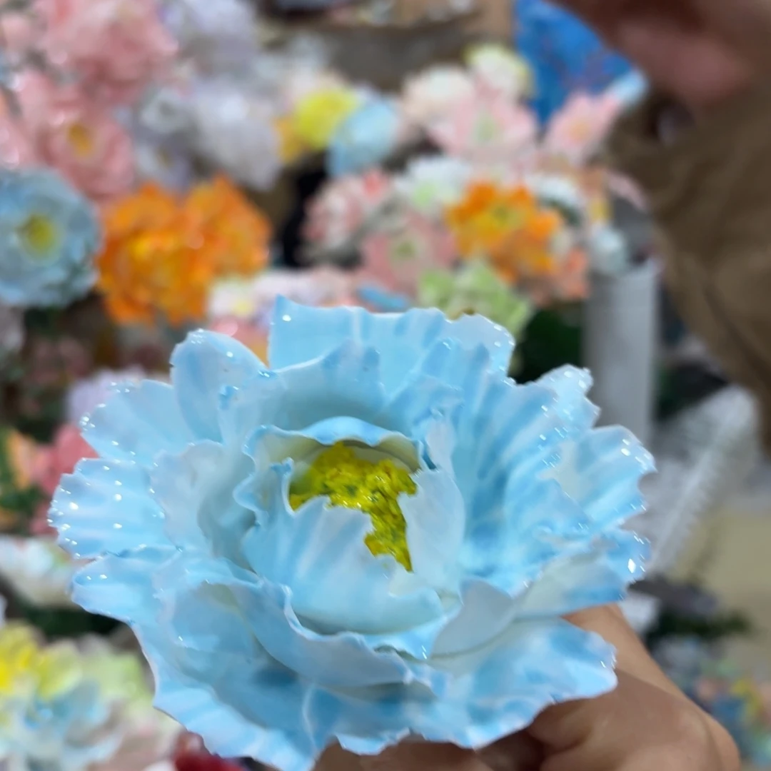 瑕疵1479 陶瓷花，拍满20发货，退款拉黑