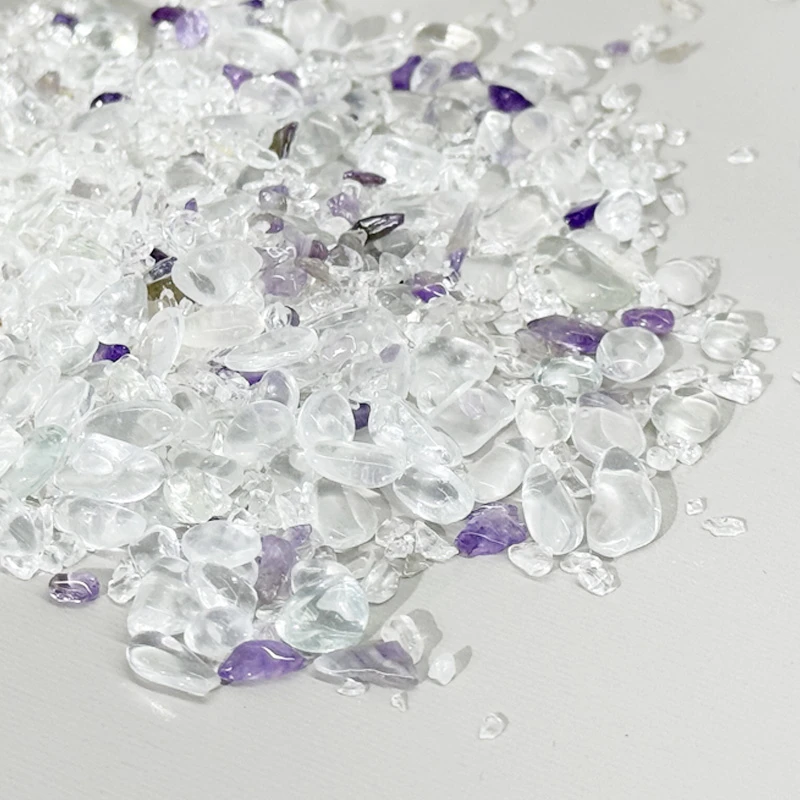 【约250g】摩瑟DP【透明碎石颗粒】JCDF花瓶摆件玻璃花盆