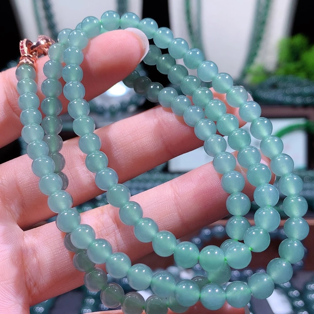 翡翠未镶嵌手链天然a货翡翠手串6