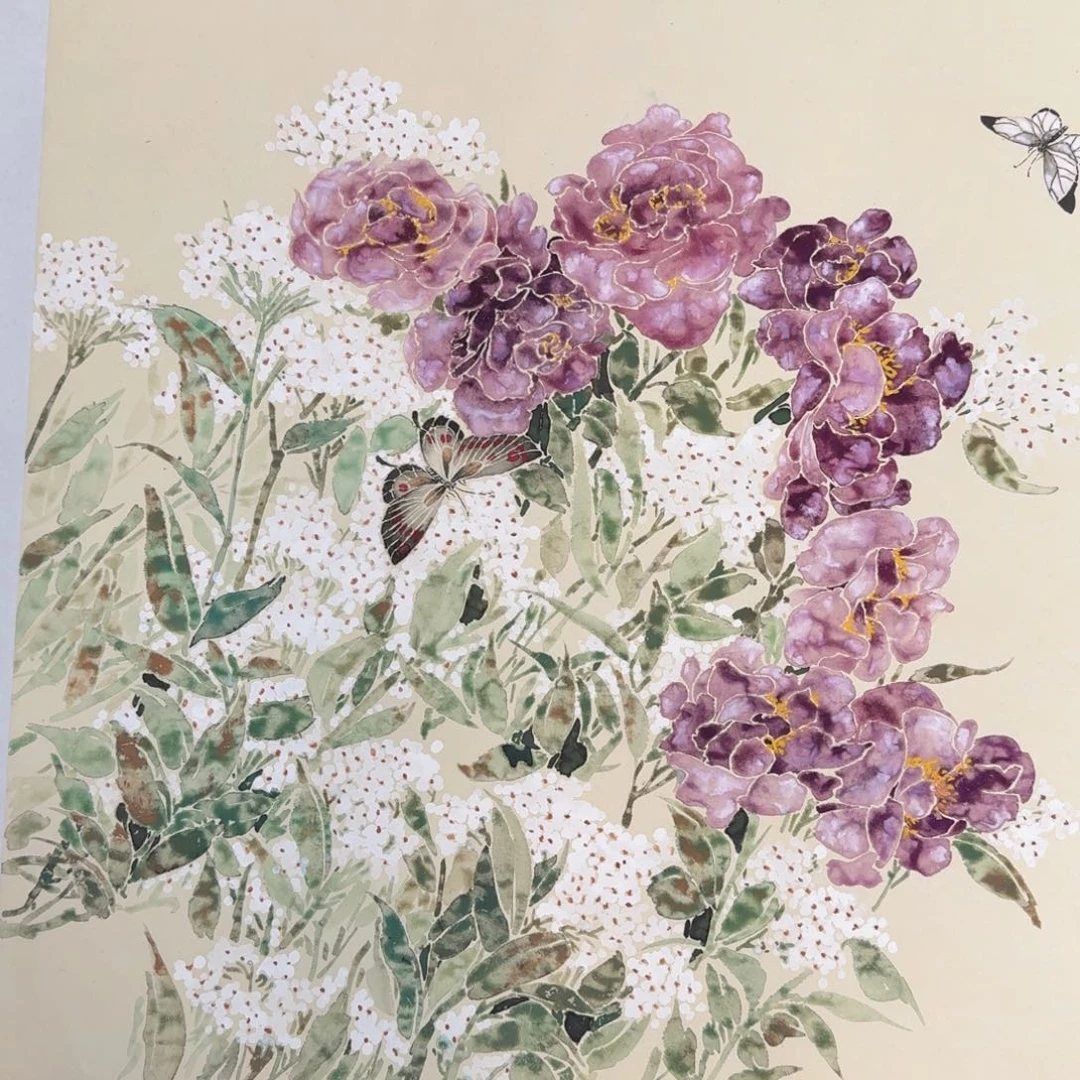 国画国画作品山水花鸟