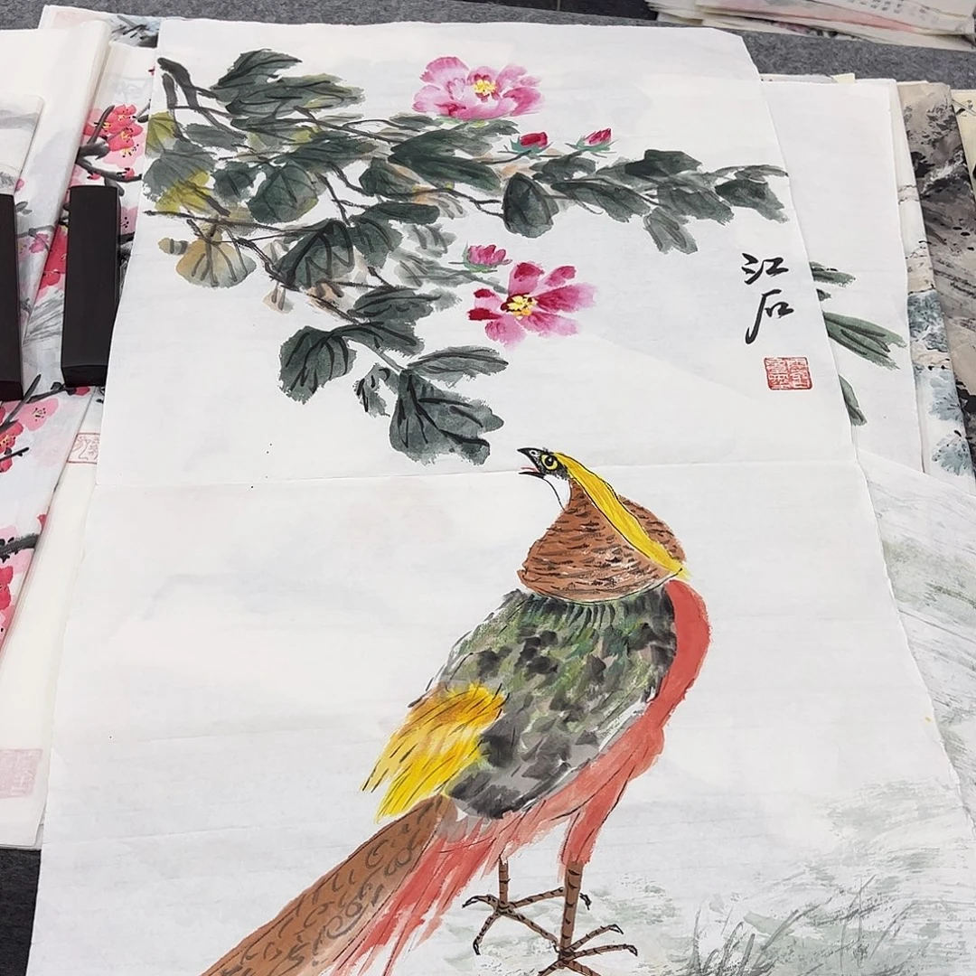 国画国画作品手绘实稿