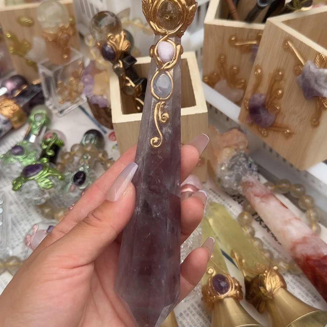 烟晶手链未镶嵌么**～紫水晶