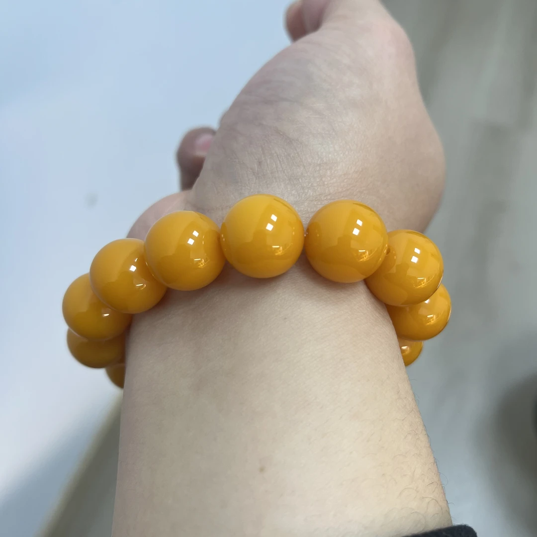 W200古巴新蜜16mm帝王黄手串