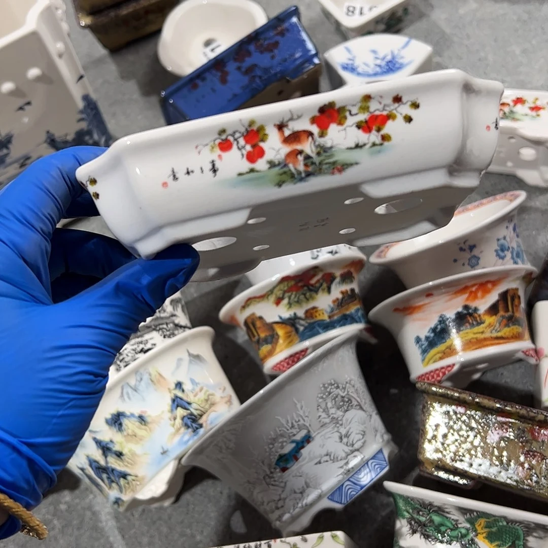 紫砂花盆314号瑕疵16/12/3.5cm福利