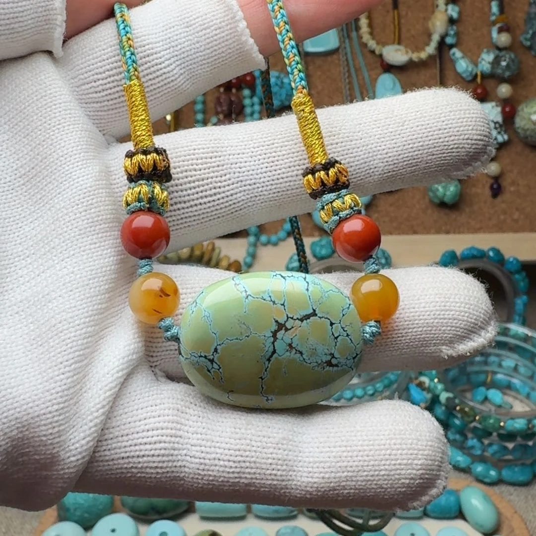 绿松石珠宝奇石未镶嵌一****?11g