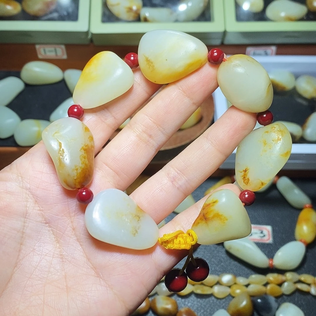 和田玉未镶嵌手链