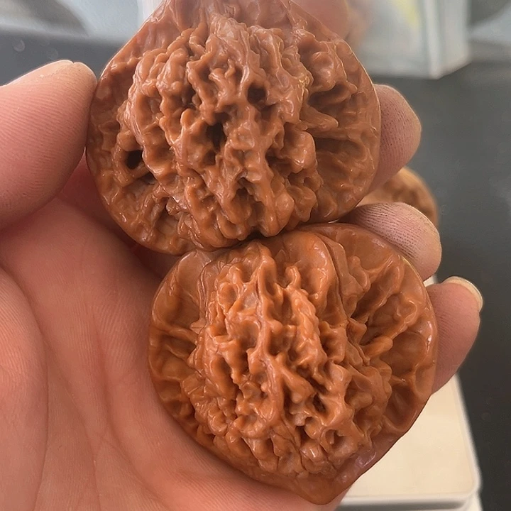 文玩核桃把件于****装金刚纹官帽