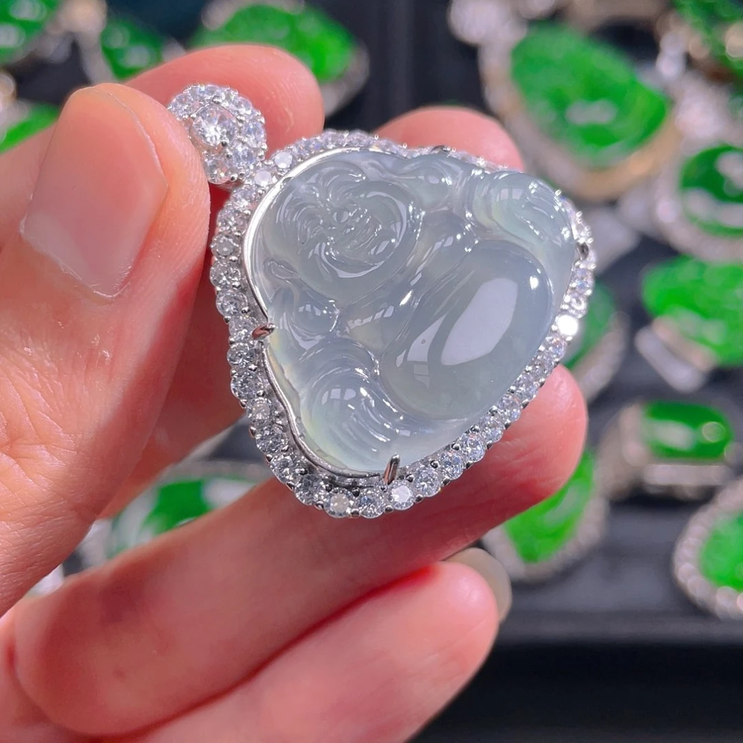 翡翠未镶嵌吊坠(不含链)