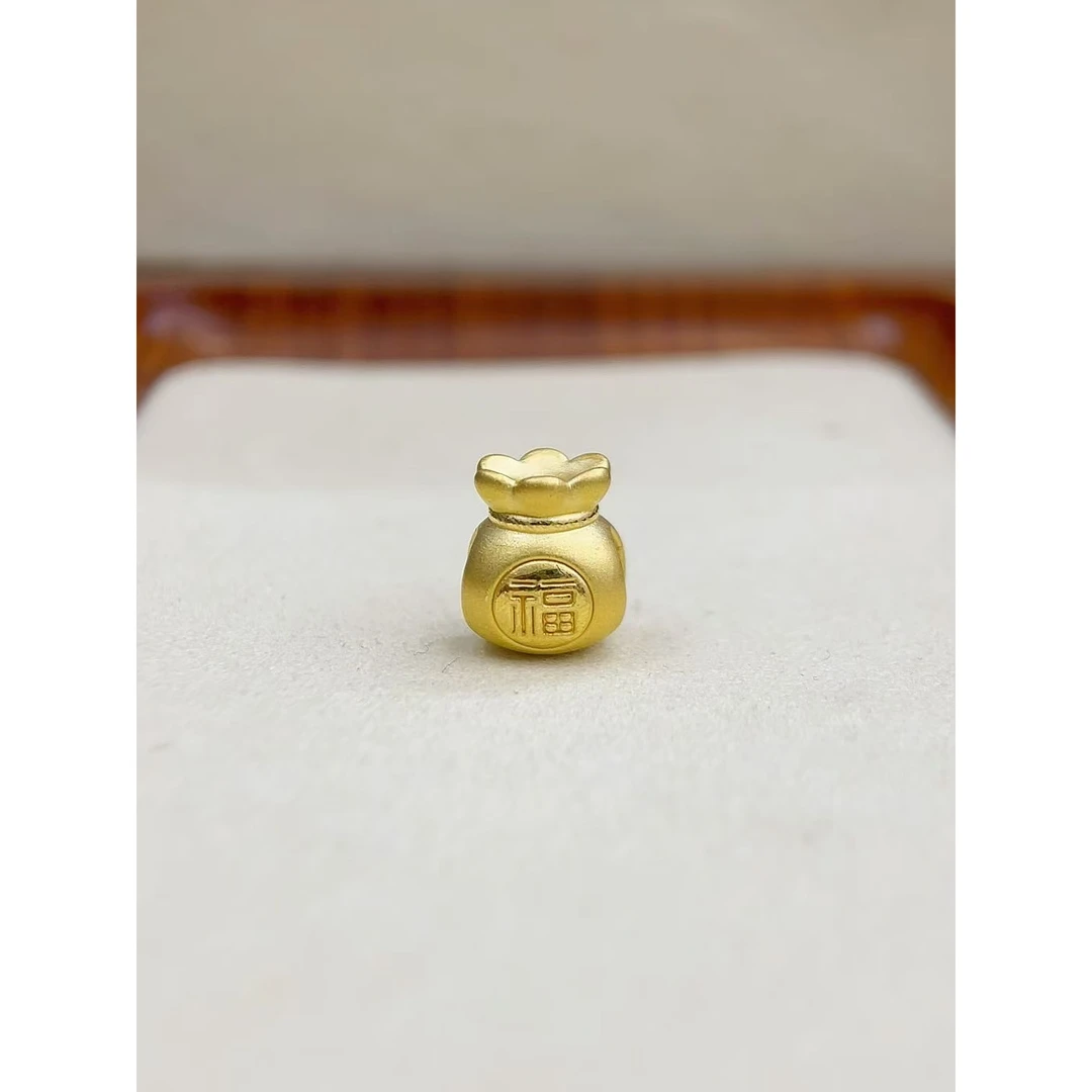 水贝黄金足金999加厚大版蝴蝶结胖福袋DP1974