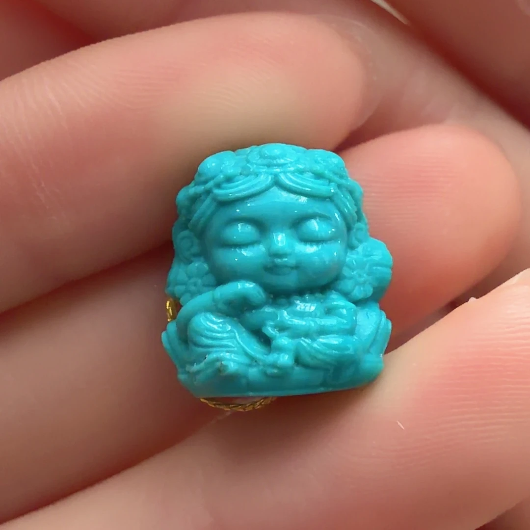 绿松石未镶嵌颈饰