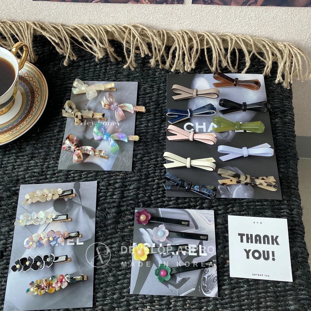 【现货 CF醋酸边夹合集】韩国新款上新正品爆款减龄洋气边夹XP139