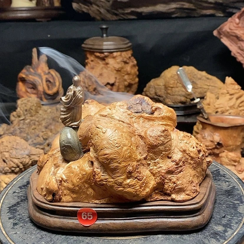 【闪购商品】65号荔枝木香炉工艺
