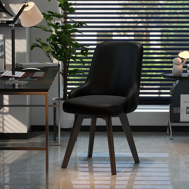 希静电脑椅舒适久坐书房办公椅卧室简约书桌椅可旋转靠背写字椅子