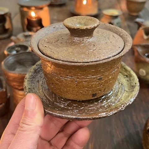 【闪购商品】杯秦****3小福泥陶艺茶几风