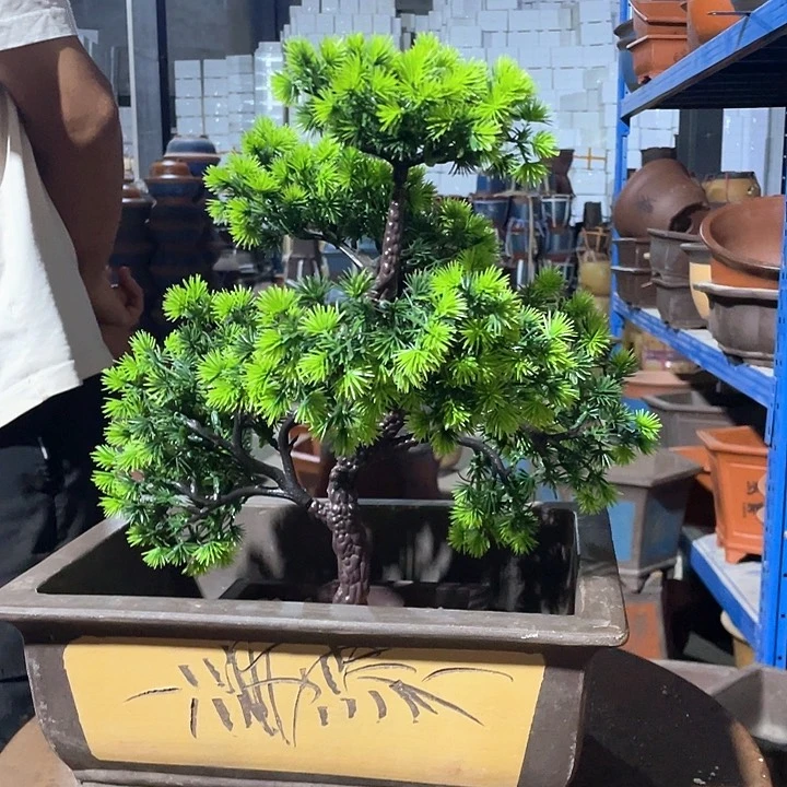 32黄色马槽花盆花盆