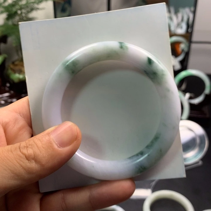 幻***想翡翠未镶嵌手镯天然缅甸翡翠手镯a货
