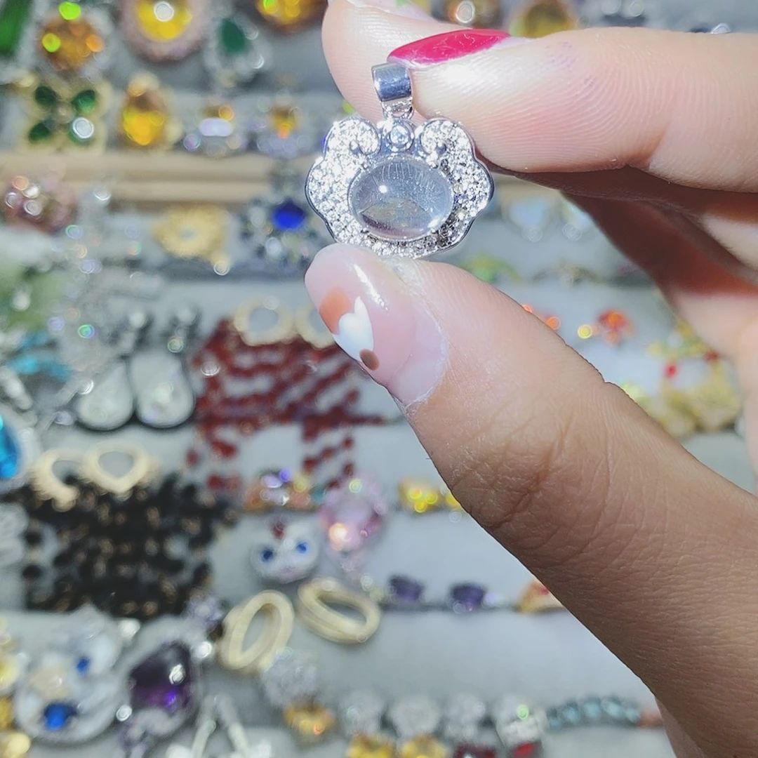 【闪购商品】托帕石耳饰银S925镶嵌