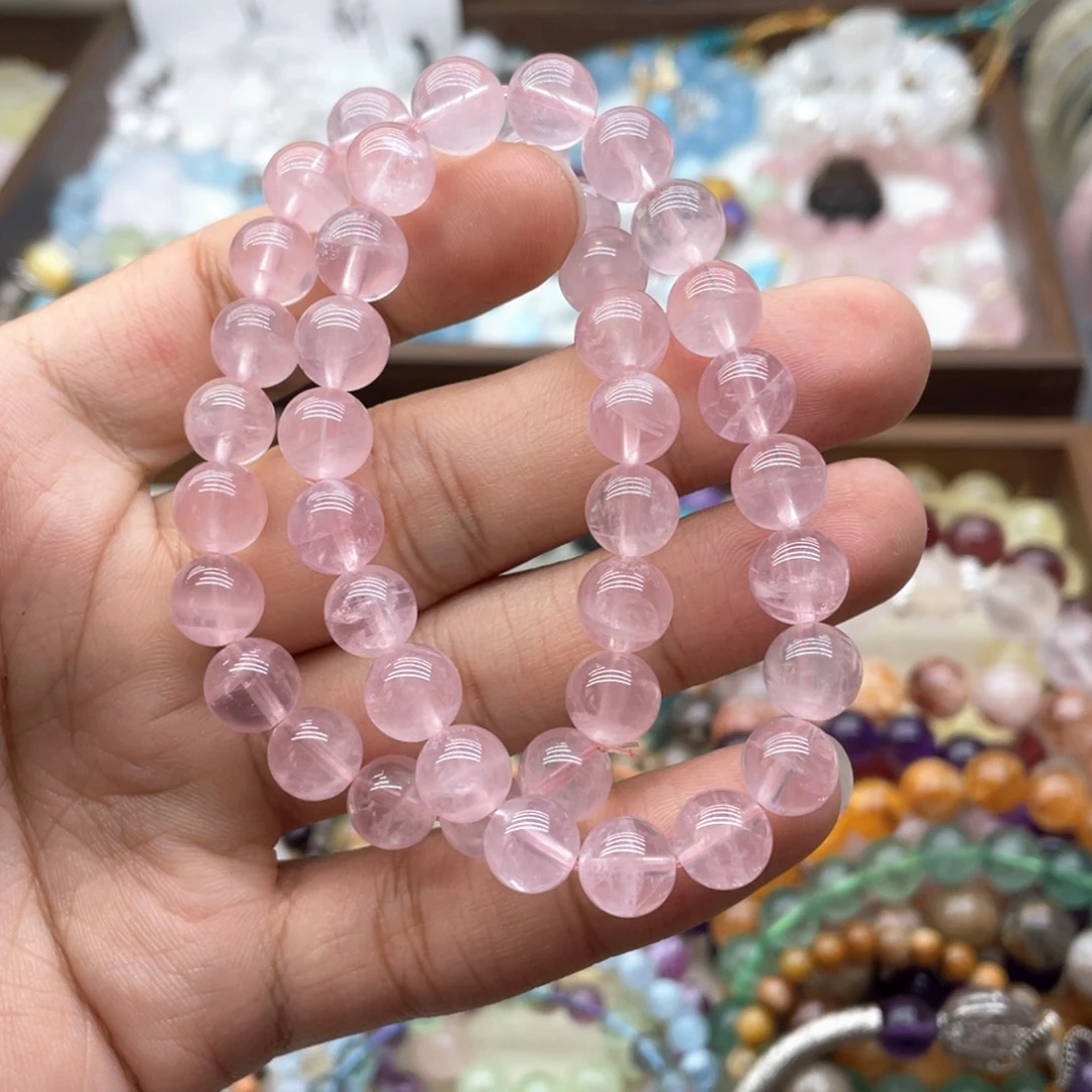 烟晶未镶嵌手链9.5咪粉水