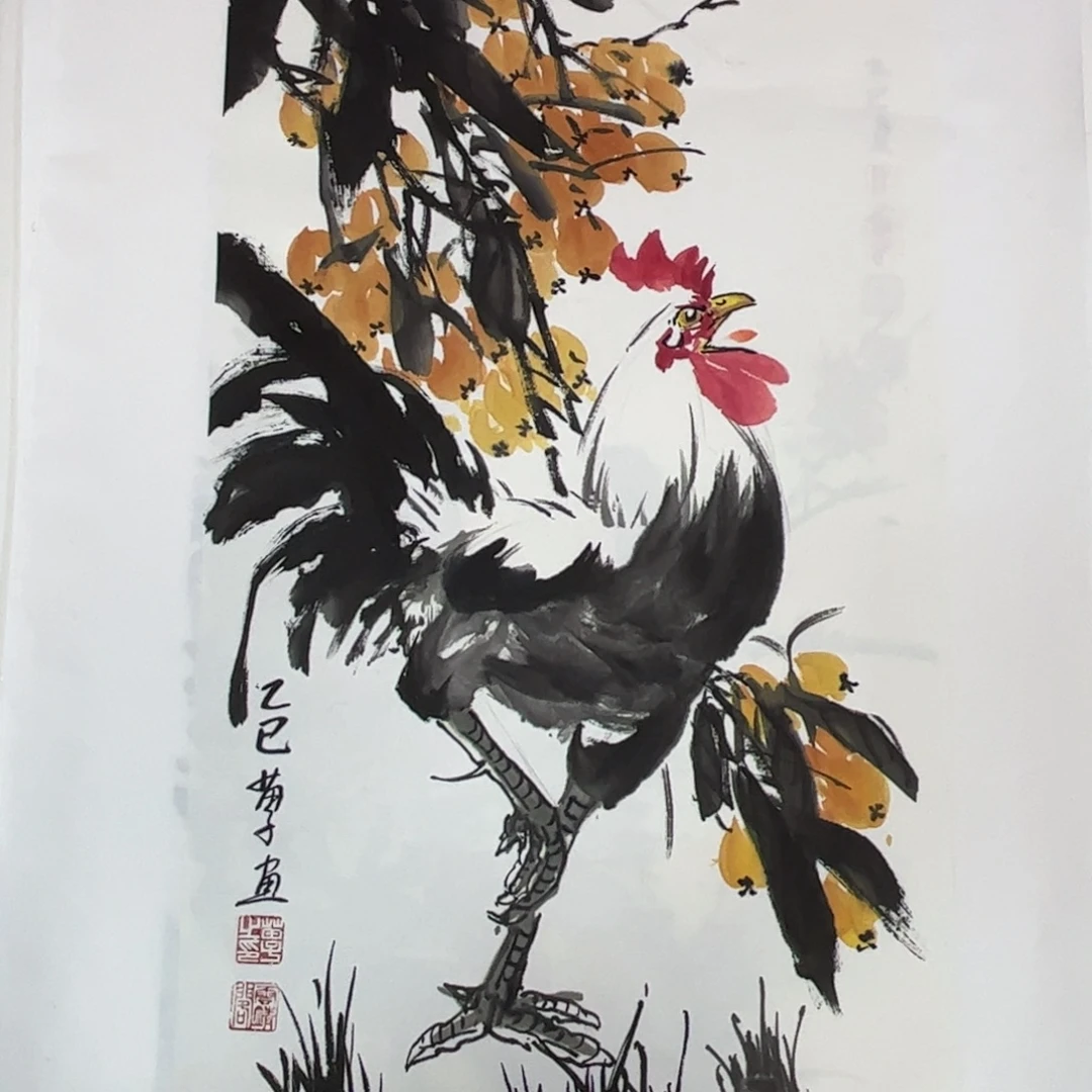 国画四尺四开花鸟作品